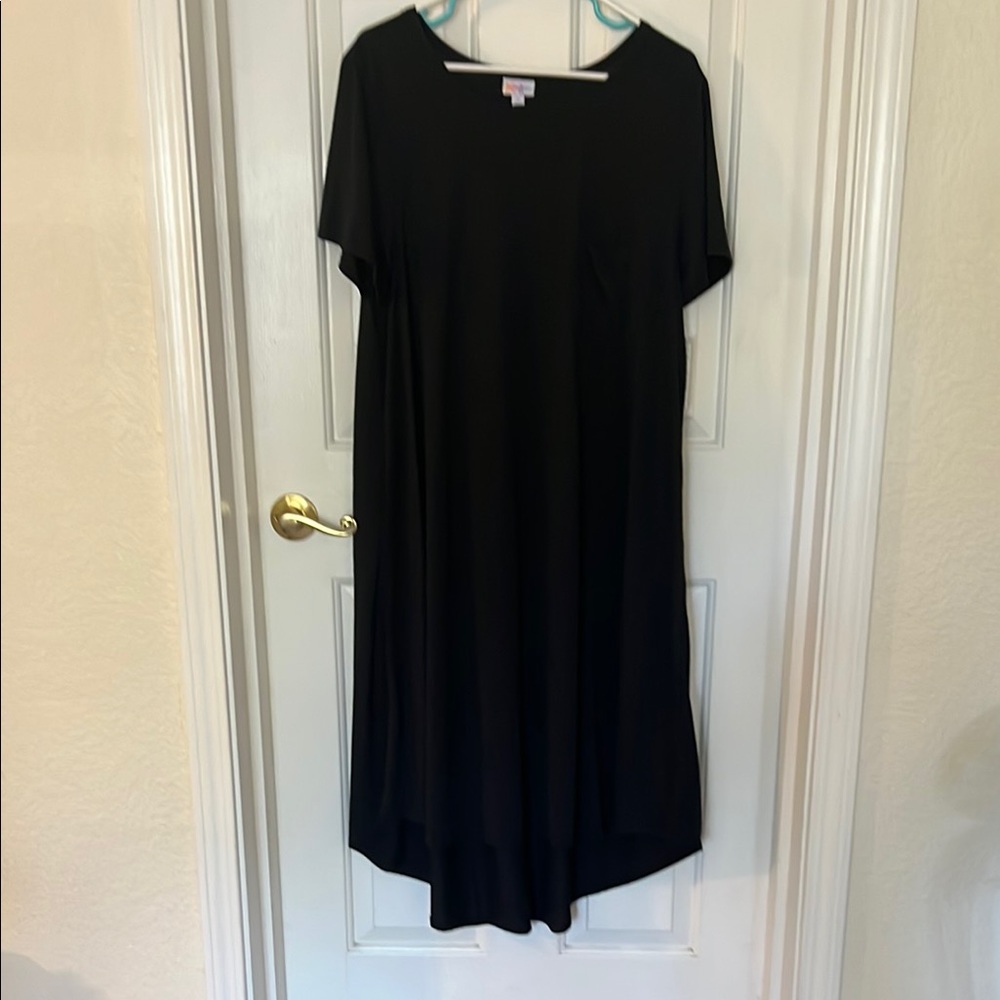LuLaRoe Black High Low Sundress with Dolman Sleeves